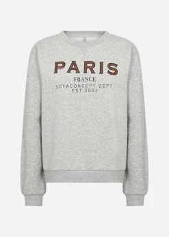 SC-ANGELIN 6 Sweatshirt Ljusgrått