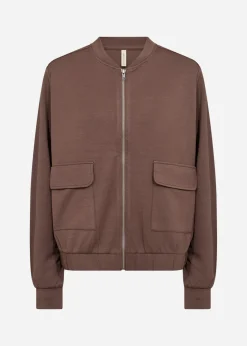 SC-BANU 293 Cardigan Mörkbrun