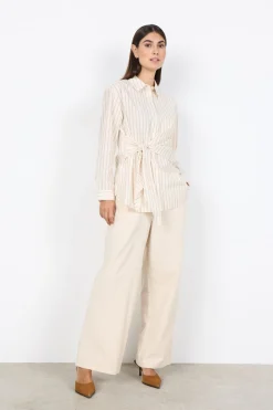 SC-BARDOT 3 Skjorta Cream