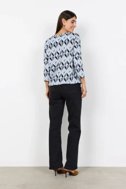 SC-FELICITY AOP 552 Blus Blå