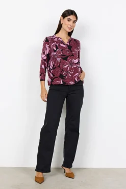 SC-FELICITY AOP 548 Blus Mörkröd