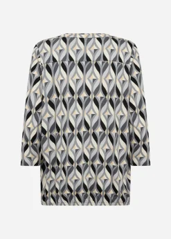 SC-FELICITY AOP 552 Blus Svart