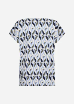SC-FELICITY AOP 551 T-shirt Blå