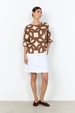 SC-FELICITY AOP 541 T-shirt Brün