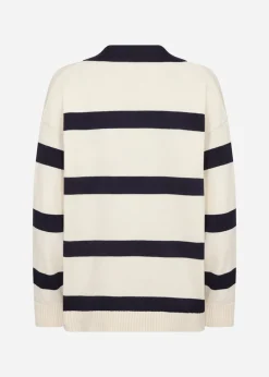 SC-KANITA STRIPE 32 Pullover Cream