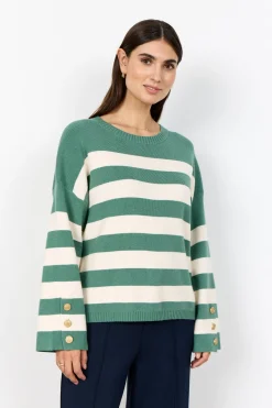 SC-KANITA STRIPE 36 Pullover Grön