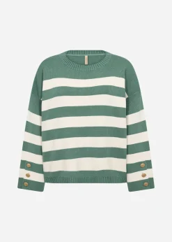 SC-KANITA STRIPE 36 Pullover Grön