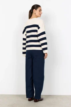 SC-KANITA STRIPE 36 Pullover Navy