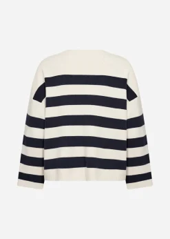 SC-KANITA STRIPE 36 Pullover Navy