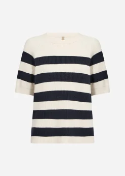 SC-KANITA STRIPE 35 Pullover Navy
