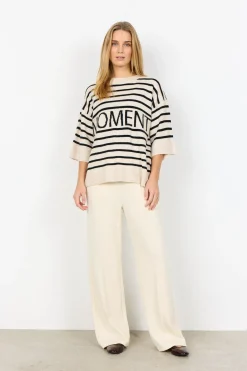 SC-ORLEAN STRIPE 11 Pullover Cream