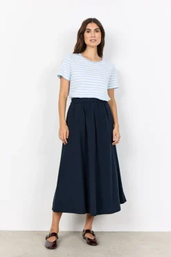 SC-RINA STRIPE 22 T-shirt Ljusblå
