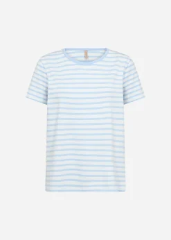 SC-RINA STRIPE 22 T-shirt Ljusblå