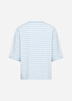 SC-RINA STRIPE 23 T-shirt Ljusblå